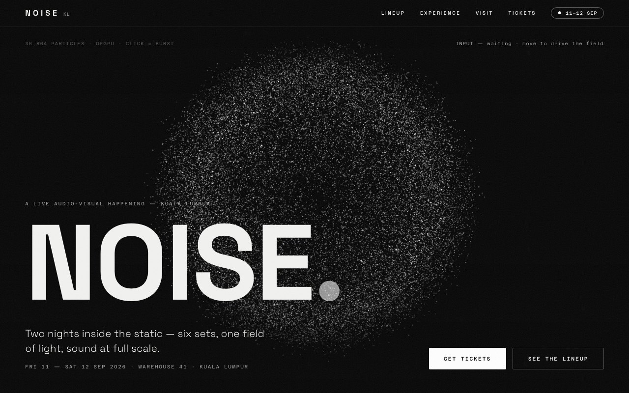 NOISE — Event · Live A/V