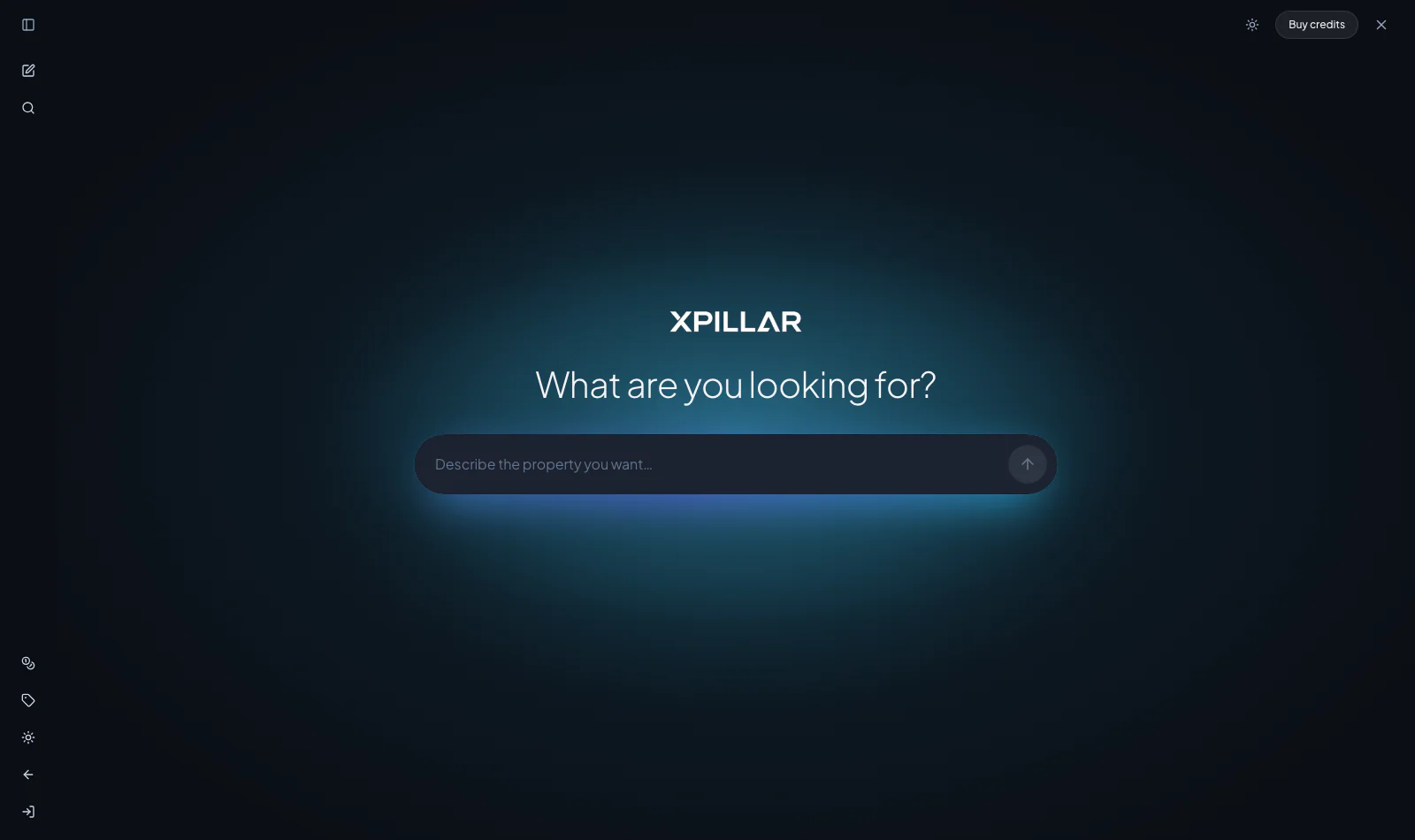 Xpillar Intelligence — the marketplace’s AI mode asking what you are looking for